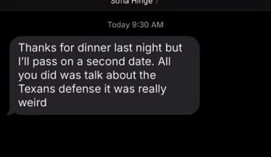 Date didn't go so great...