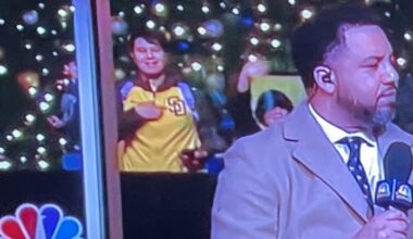 repping the padres on warriors postgame live