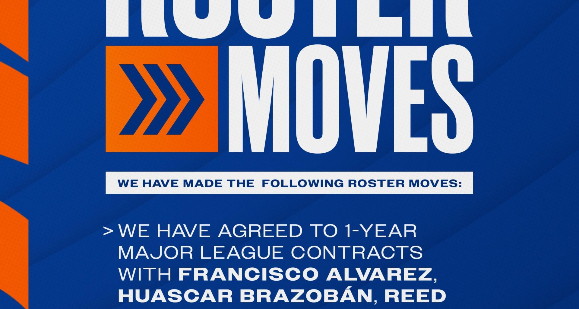 The Mets have announced the following roster moves.