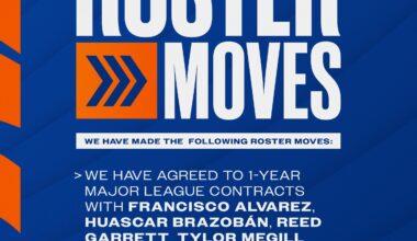 The Mets have announced the following roster moves.
