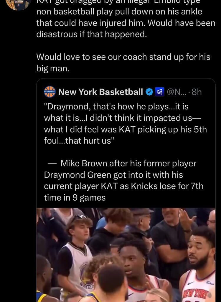 Ben Stiller says he'd "love to see" Mike Brown "stand up for his big man"