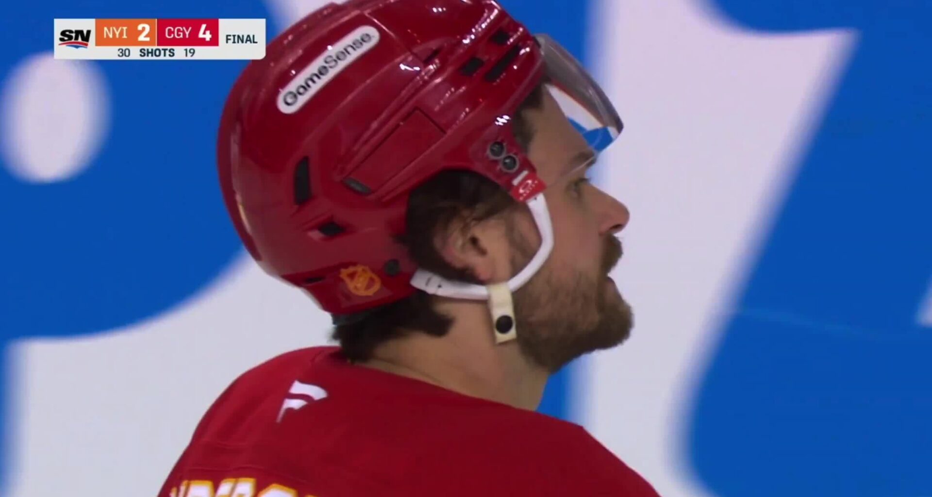 Rasmus Andersson seemed to get emotional as he saluted the crowd in Calgary and gave high-five's and hugs to all his teammates before leaving the ice