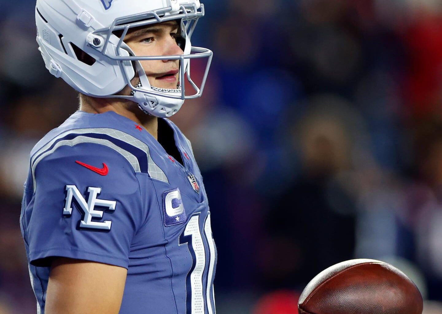 No matter how cold it is he's not wearing sleeves.