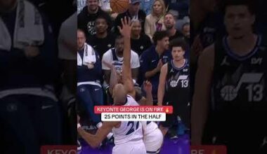 (NBA): Keyonte George was cooking through the first half with 25 points.