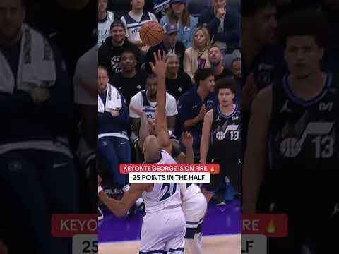 (NBA): Keyonte George was cooking through the first half with 25 points.