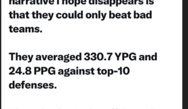 And would of beat the Rams…you know…