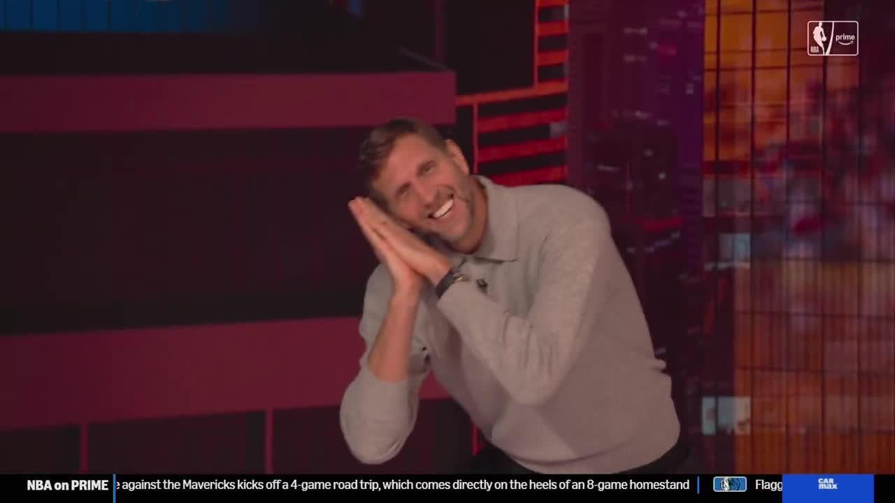 [NBA on Prime] Steve Nash kick-assist to Dirk Nowitzki for the night-night