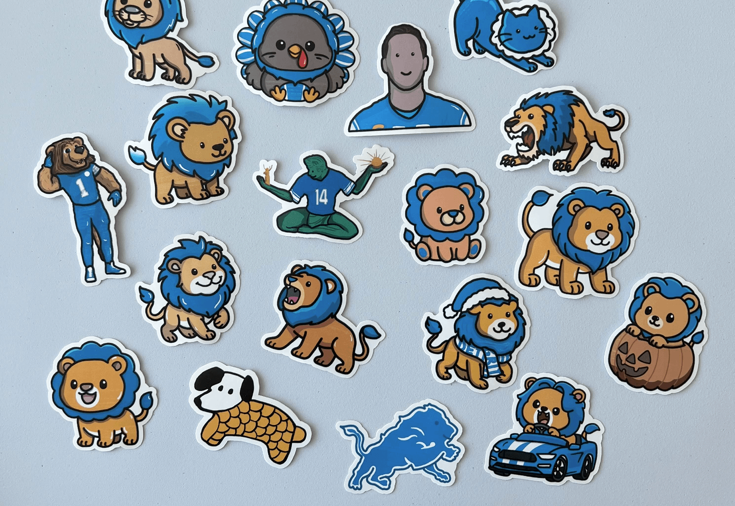 This Seasons Lions Doodles As Stickers :)