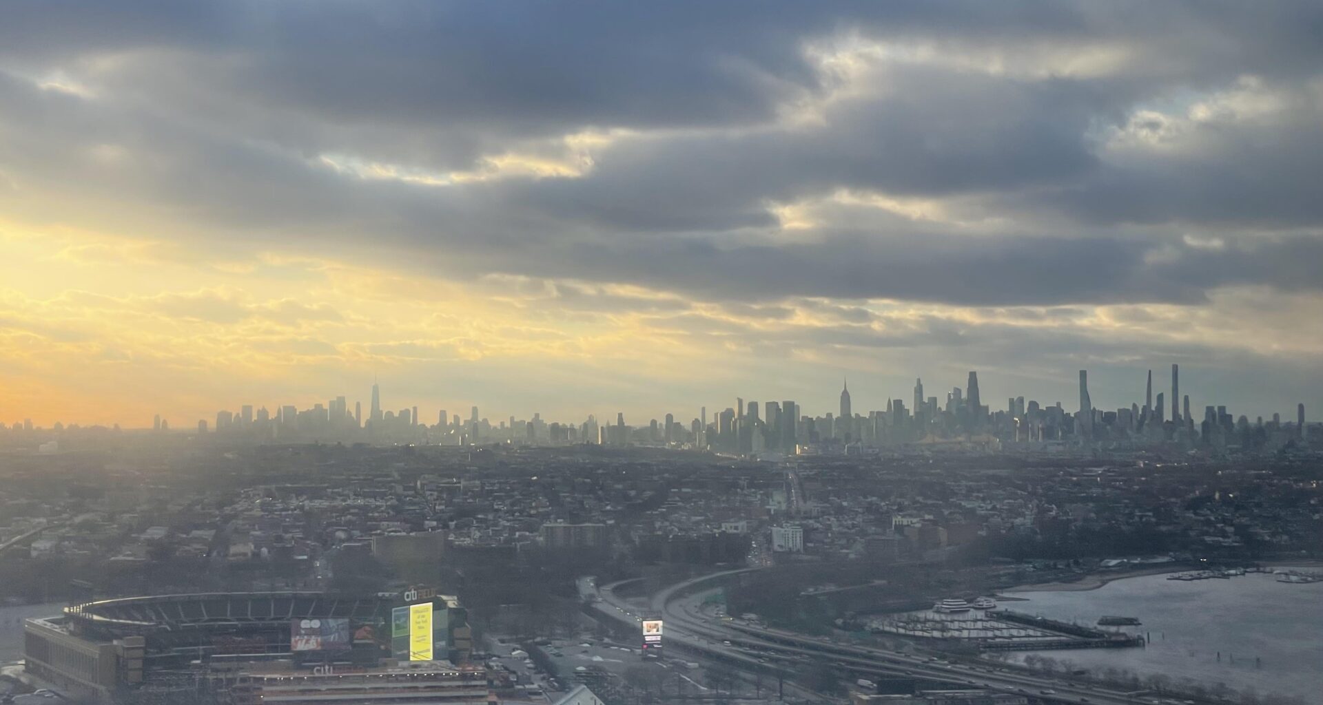 Photo I got while landing at LGA (Citi Field)