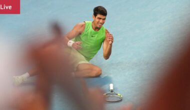 Olivia Gadecki, John Peers v Kristina Mladenovic, Manuel Guinard, Carlos Alcaraz v Alexander Zverev, Novak Djokovic v Jannik Sinner, day 13 scores, schedule, draw, times, how to watch