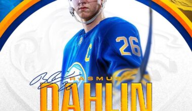 Rasmus Dahlin has (officially) been named to the 2026 Winter Olympics