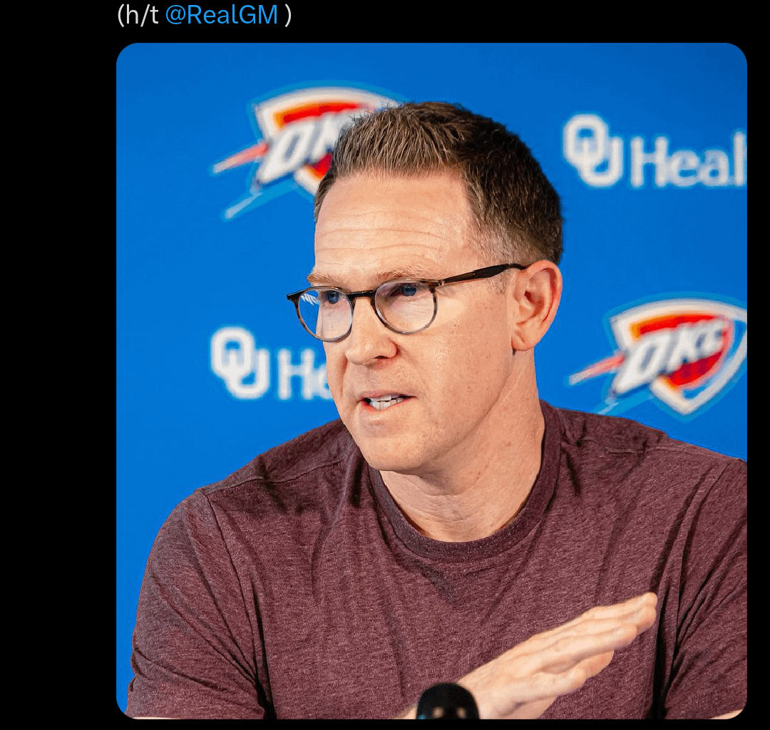 OKC is looking for a center I'm hearing👀👀