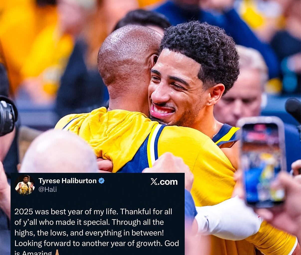 "2025 was best year of my life..." - Tyrese Haliburton
