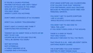 Timberwolves Chaplain post - ICE also threatening him