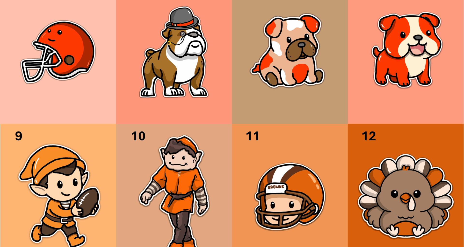 The 2025 Cleveland Browns Doodles :) Which is your favorite?