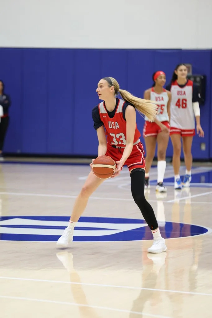 Cameron Brink was taken by the Los Angeles Sparks with the second pick of the 2024 WNBA Draft. NBAE via Getty Images