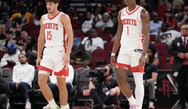 Unexpected stat of the day. For the season, Amen Thompson’s FT% is 80.6% (145–180) while Reed Sheppard is 77.3% (34–44)