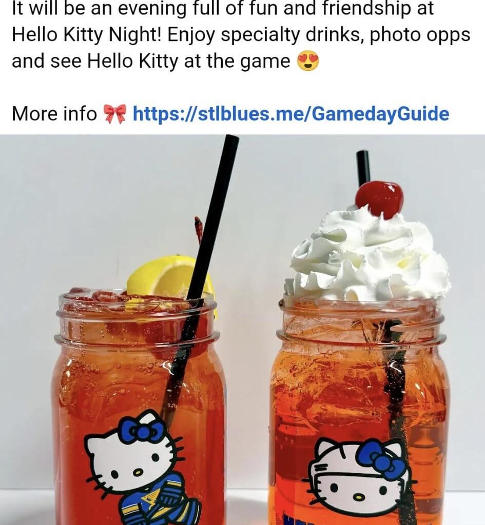 The BLUES get a Hello Kitty night and we don't?! Where's our petition?!