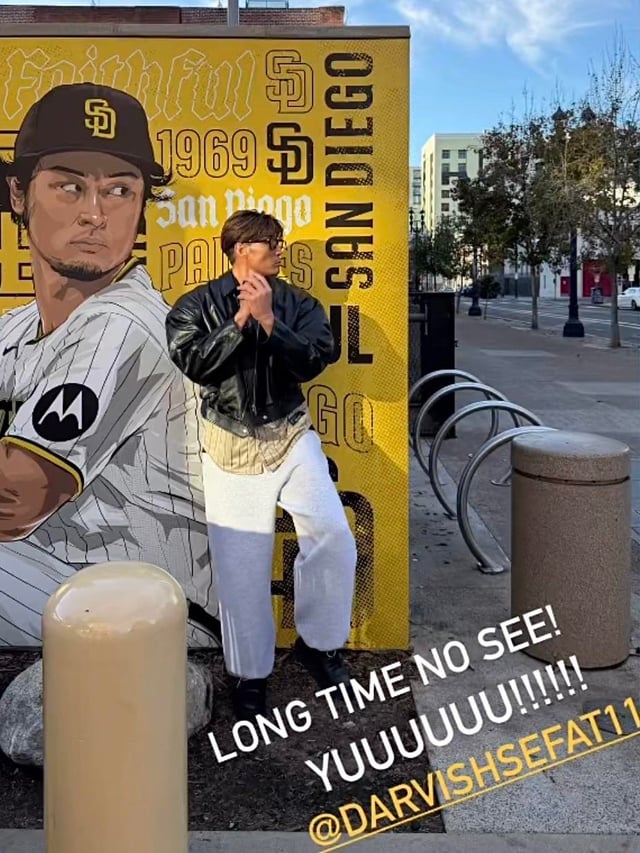 Yoshio Itoi, former NPB star and Final Draft & Physical Asia competitor, hanging out with Yu Darvish in San Diego. They were teammates on the Hokkaido Nippon-Ham Fighters.