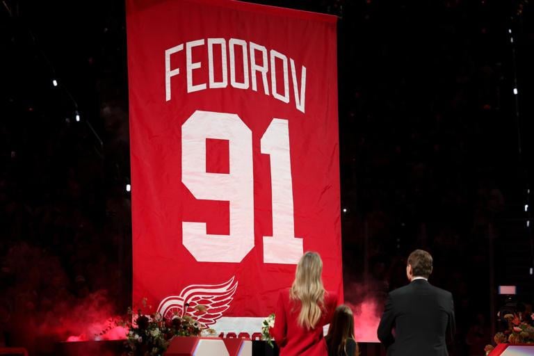 Perspective: by Detroit standards, it did not "take so long" for the Red Wings to retire 91
