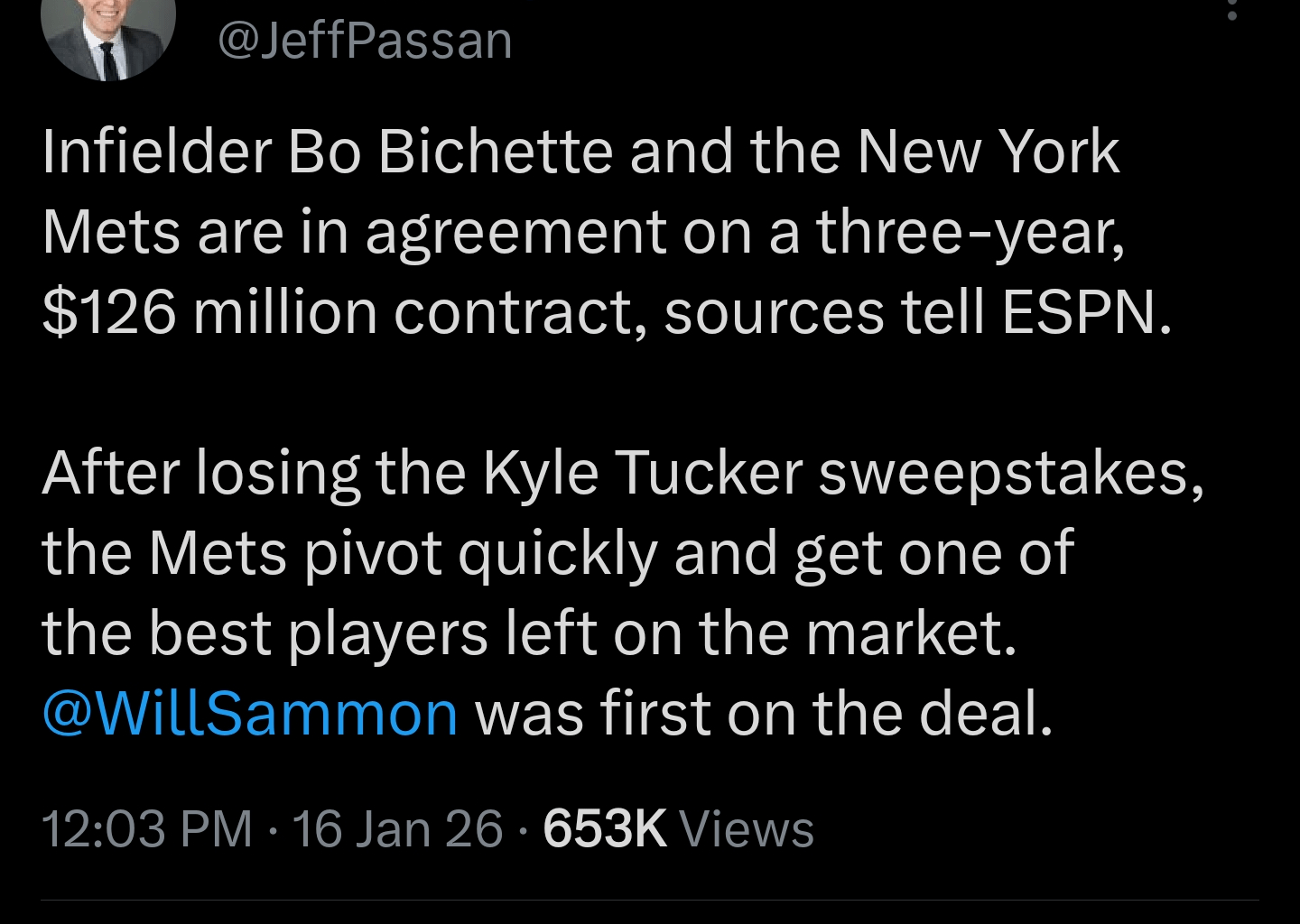 Bo's contract information