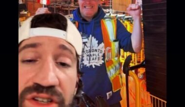 Bobby McMann honouring superfan Kevin during game day walk in