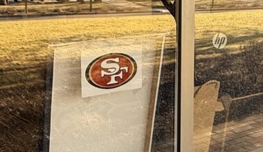 I put this in my boss’s office window. He’s a die hard Seahawks fan.