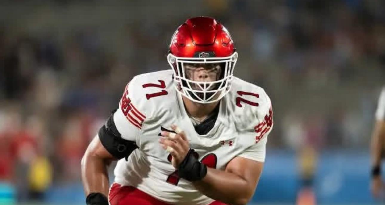 Detroit Lions 1st Round Mock Draft Selection: The Athletic's Dane Brugler has the Lions drafting LT Caleb Lomu out of Utah, with the 17th pick: