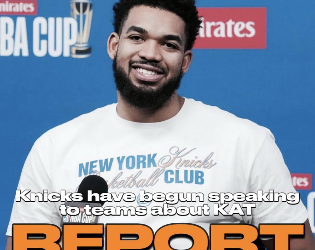 [Popper] "Whispers around the league have begun to speculate on the possibility of the Knicks moving Towns. His name surfaced when the Knicks discussed the chance of a deal involving Antetokounmpo, but now league sources say talks have involved other teams including Memphis, Orlando and Charlotte."