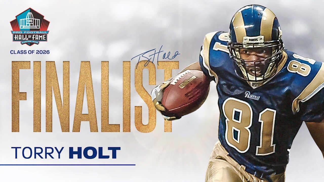 Torry Holt named finalist for Pro Football Hall of Fame Class of 2026.