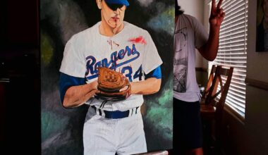 Painting of Nolan Ryan