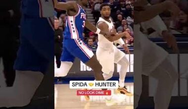 (NBA): Great no look pass by Donovan Mitchell...