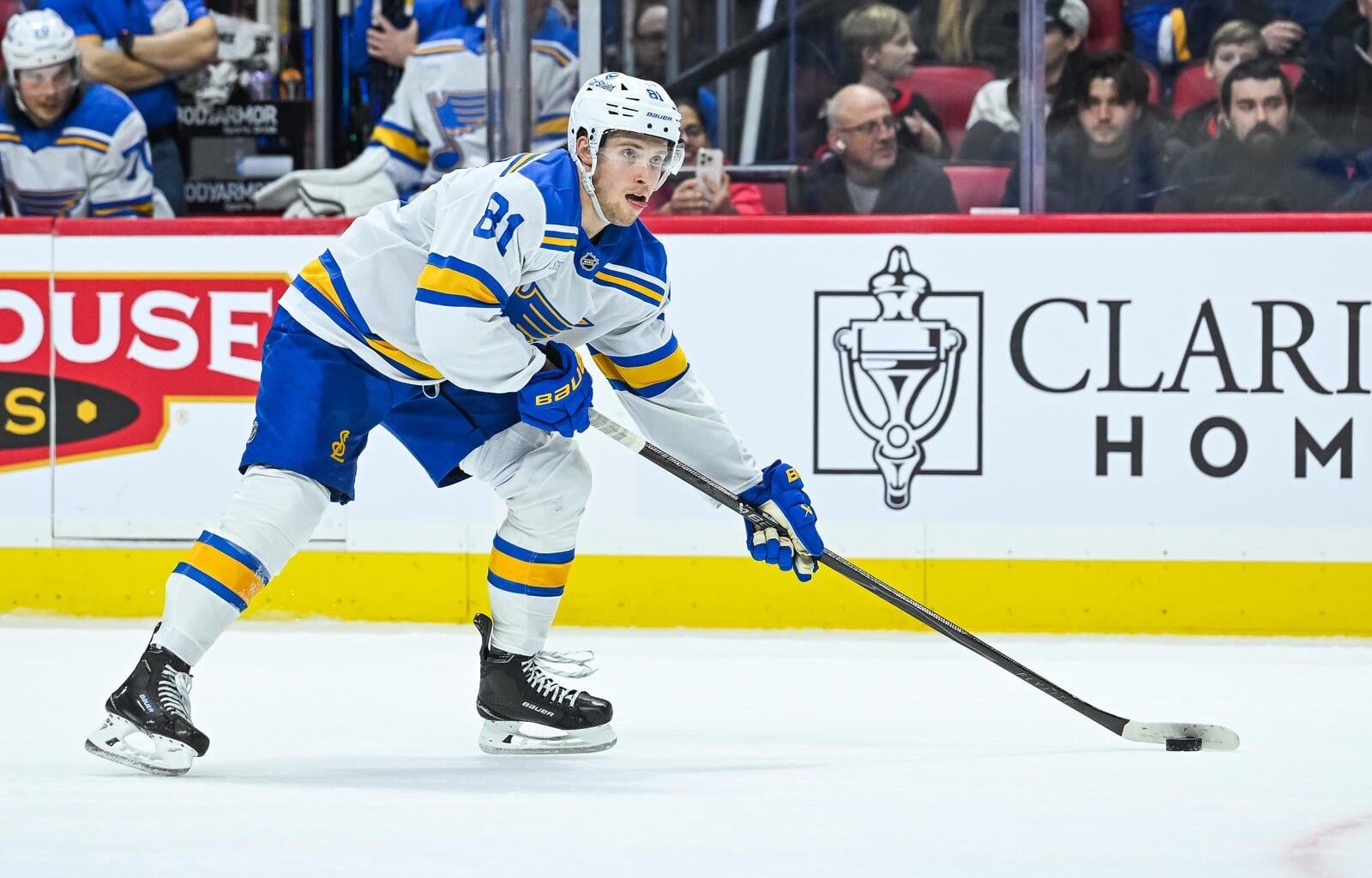 Dylan Holloway Will Play On Upcoming Road Trip, Other Injury News For St. Louis Blues
