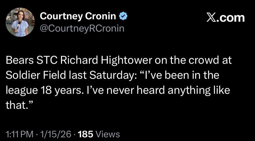 Richard Hightower on the crowd last Saturday