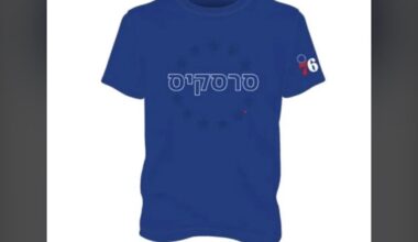Someone screwed up and the shirts for the upcoming Jewish community night are written incorrectly. They read, “Sirskis” instead of “Siksirs/Sixers”. GO SIRSKIS!!!