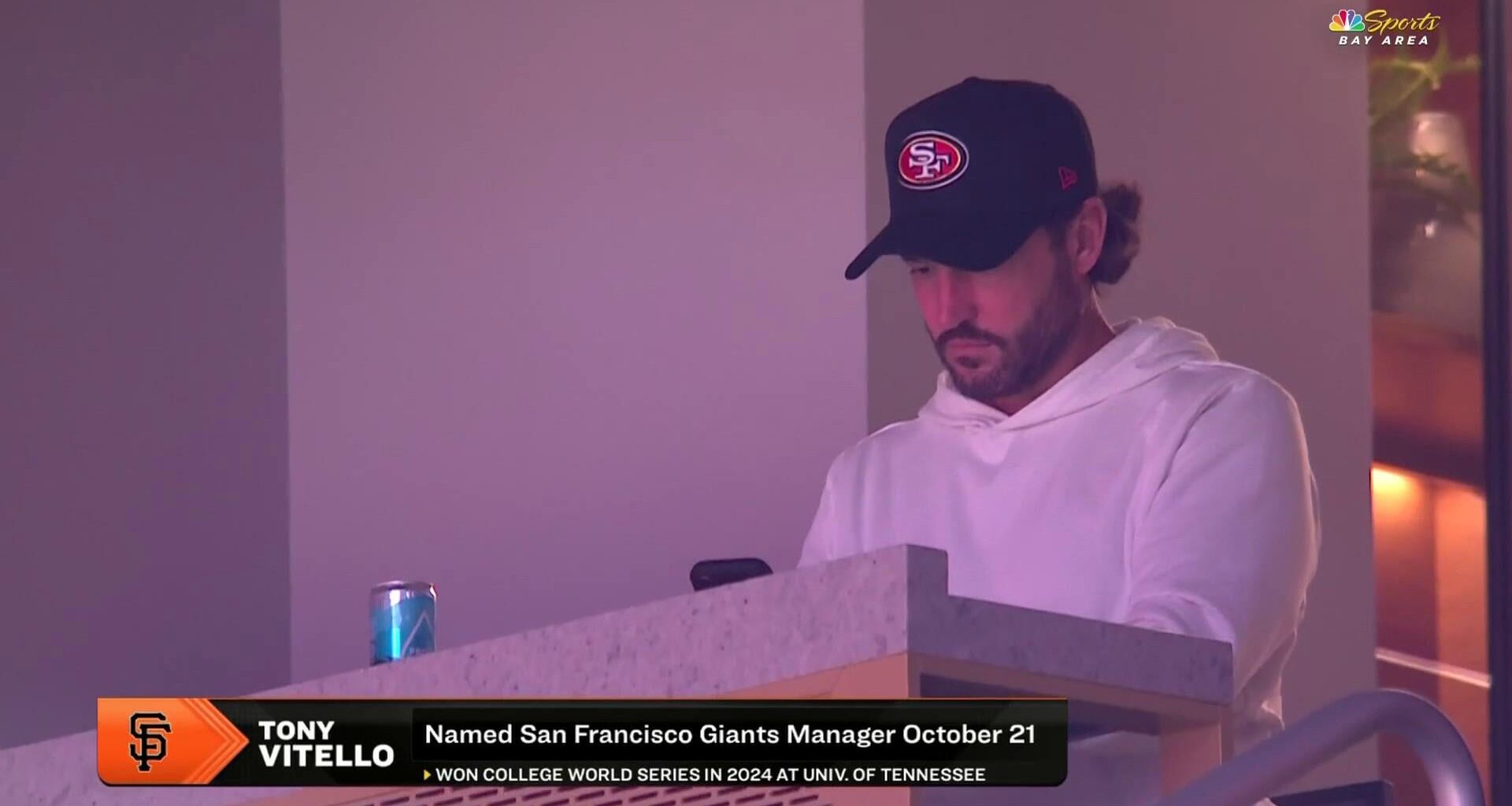 Tony Vitello Repping the Bay at Chase Center