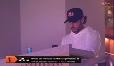 Tony Vitello Repping the Bay at Chase Center