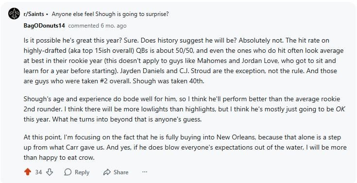 As promised, I'm here to (happily) eat crow. Fough it and Shough it.