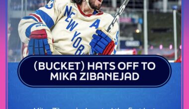 Mika Zibanejad scores the first ever Hat Trick in a Winter Classic and third ever outdoors, while setting the record for most points (5) in an outdoor game