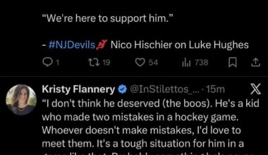 [Flannery] Nico and Jake on Luke Hughes’ performance tonight.