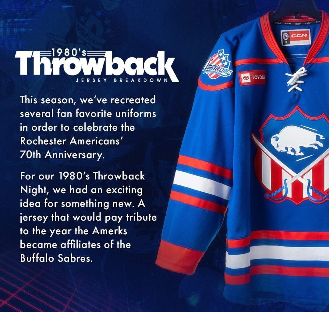 Amerks 80s Night jersey unveiled