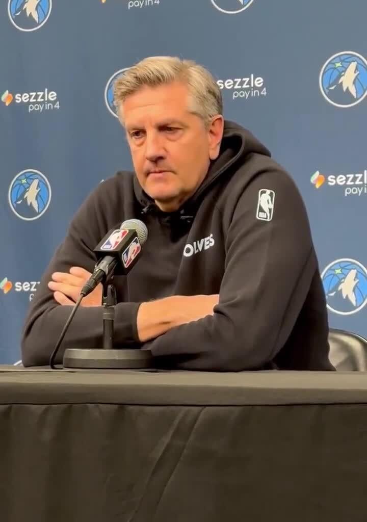 Chris Finch speaks on yesterday's tragedy: "For the 2nd time in less than 3 weeks, we've lost another beloved member of our community in the most unimaginable way, as an organization, we're heartbroken for what we're having to witness and endure and watch, we just want to extend our prayers..."