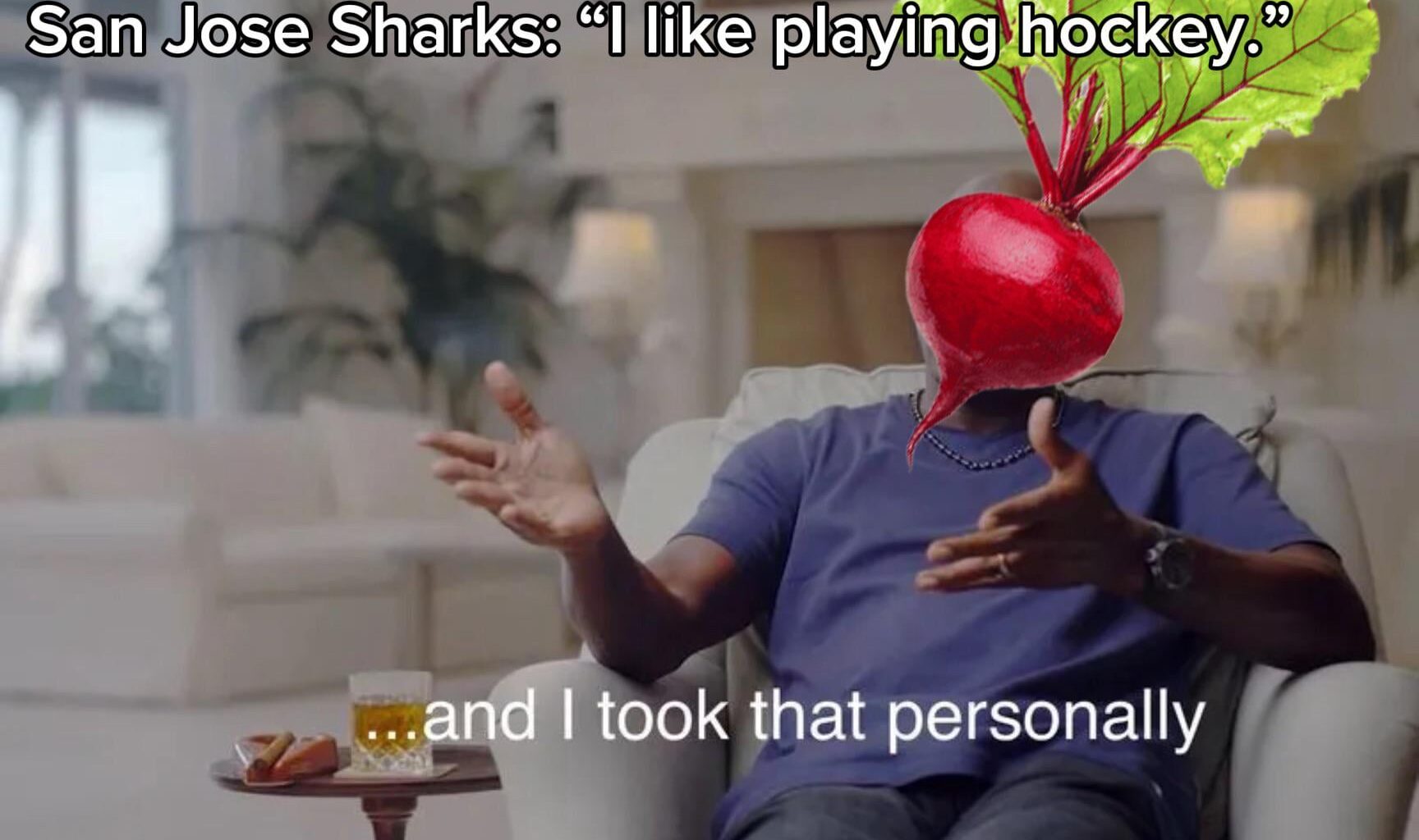 Made a meme after our Sharks game