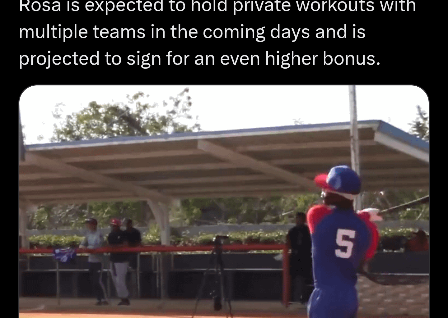 Looks like the #1 international hitting prospect is a free agent.