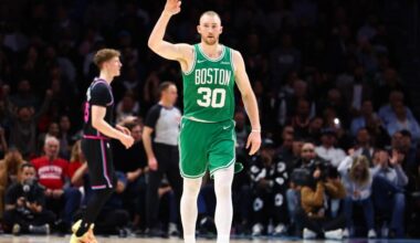 NEW STORY: Sam Hauser went off on Saturday night, but his under-the-radar impact has been there all year.  He's shooting 43% from three in January, but that's not all. “He’s one of the better defenders that we have,” said Joe Mazzulla.