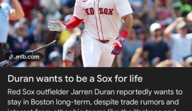 Ah yes, our star player Wilaren Durberu wants to be in Boston for life.