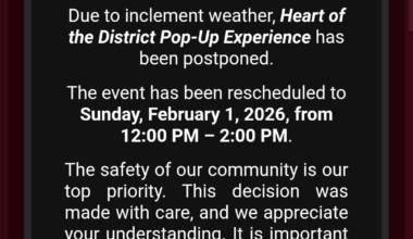 John Wall event on Monday has been postponed due to weather