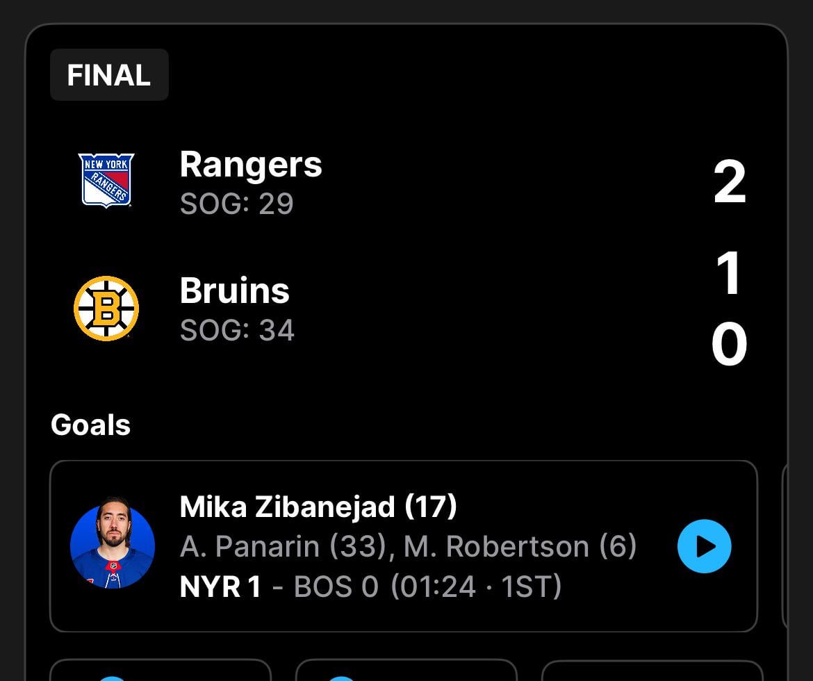 A score so high it doesn’t fit in the NHL app