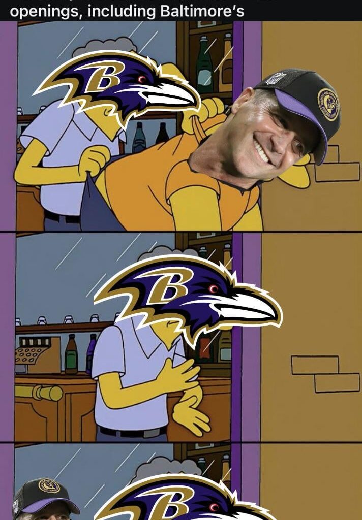 7 calls, 7 openings (including the Ravens)