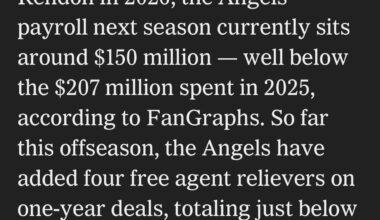 Angels saved millions with Rendon’s restructured contract. Will they spend it in 2026?
